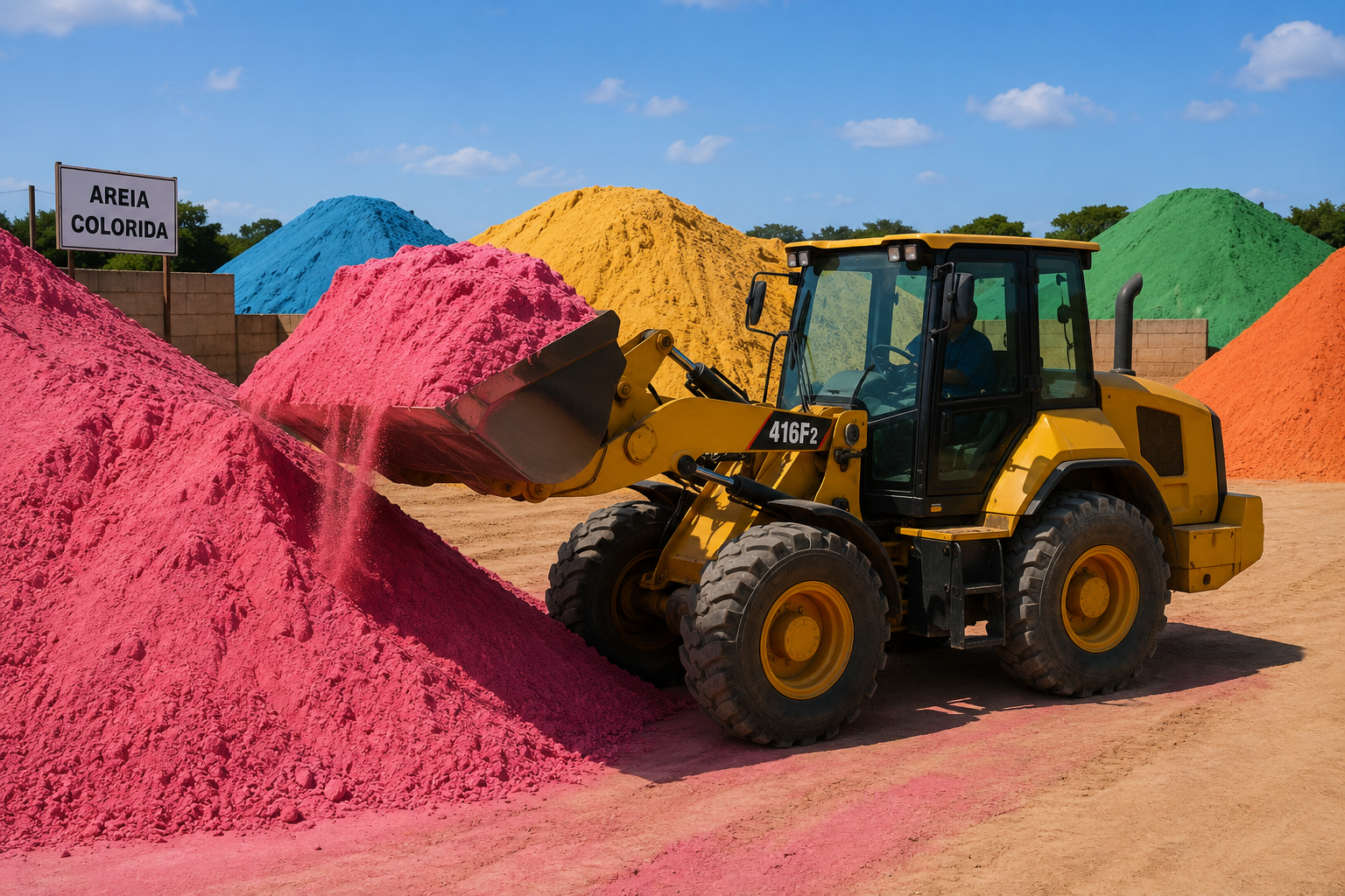 Areia colorida ecológica D'Areia Ambiental