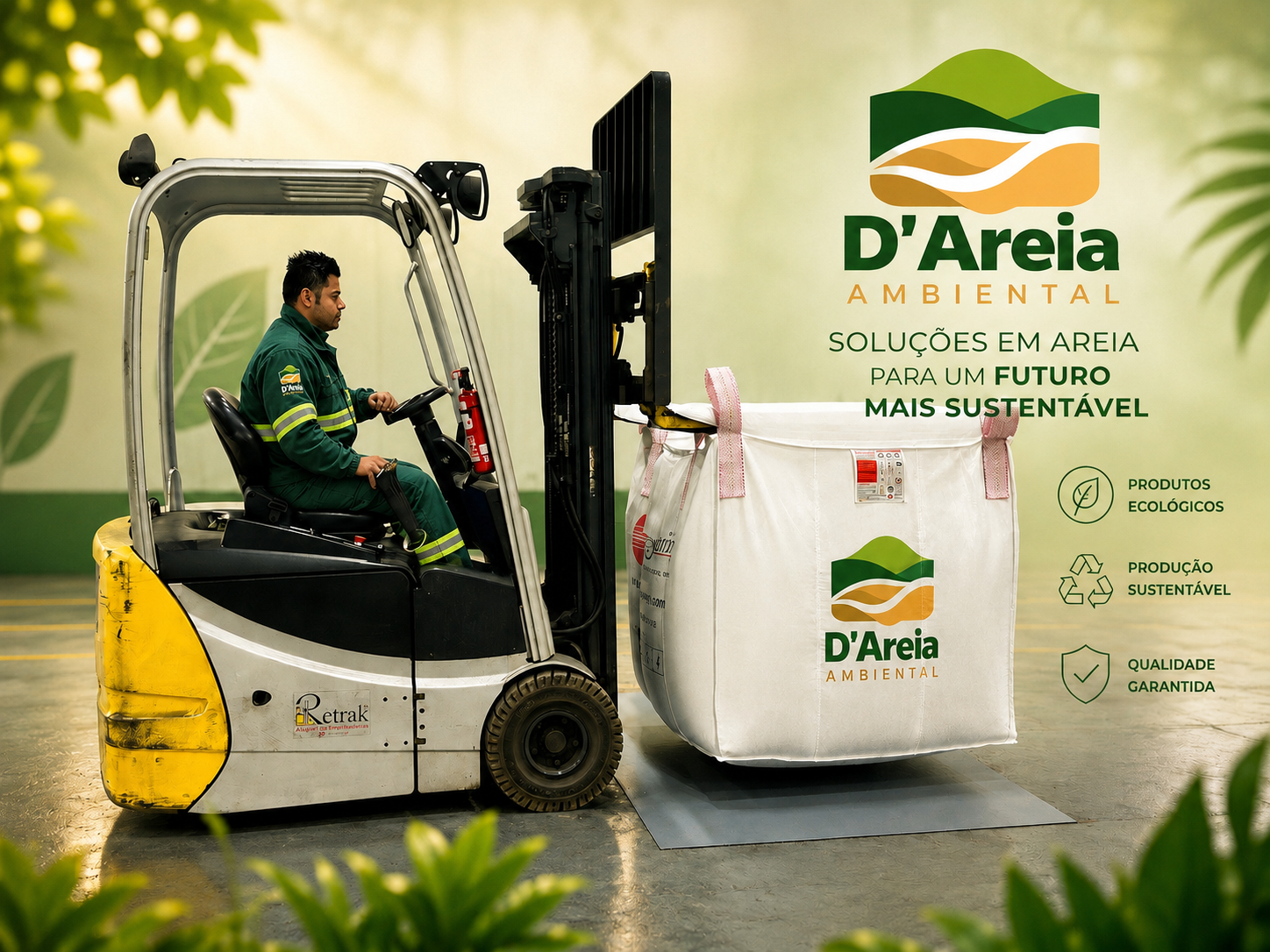 Big Bag 1000kg D'Areia Ambiental