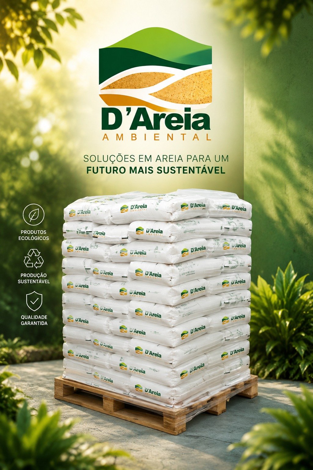 Sacos de 25kg D'Areia Ambiental